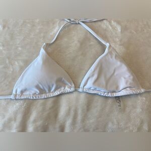 White Triangle Bikini Top